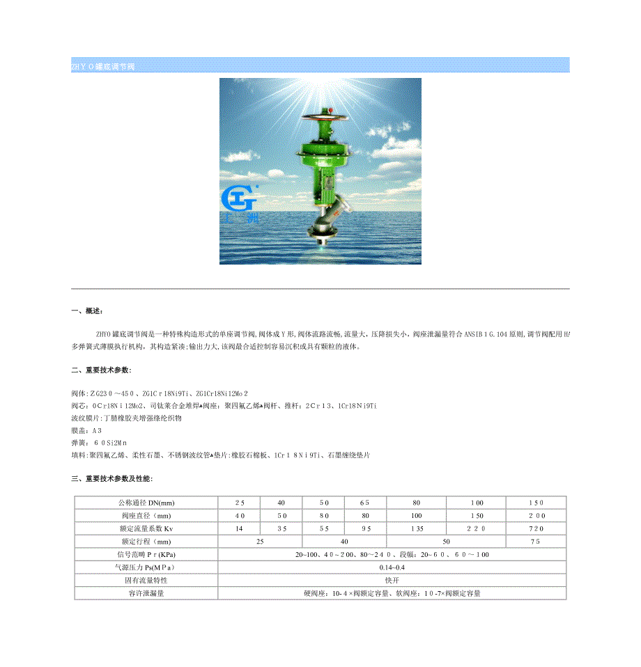 ZHYO罐底调节阀_第1页