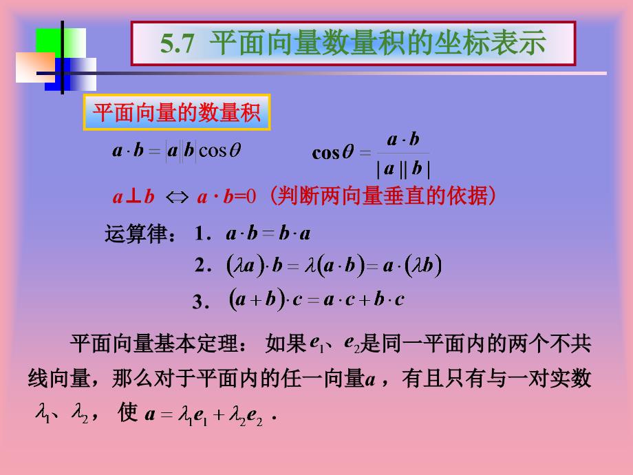 平面向量数量积的坐标表示_第2页