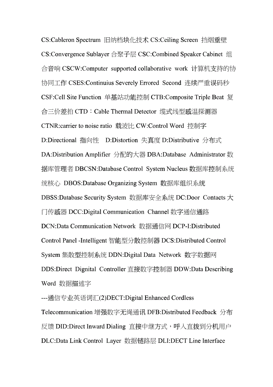 XXXX最新通信专业英语词汇vrq_第4页