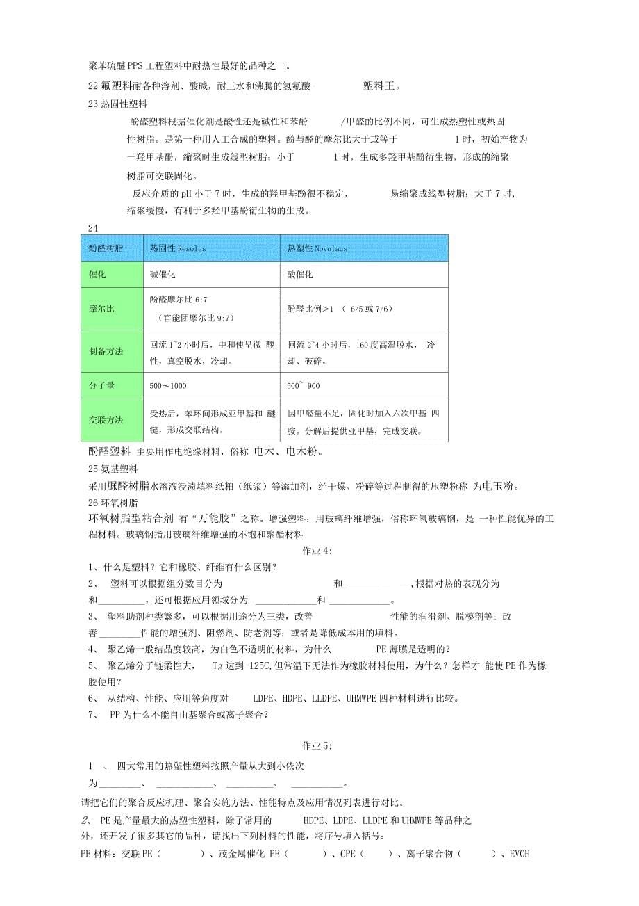 高分子材料基础题_第5页