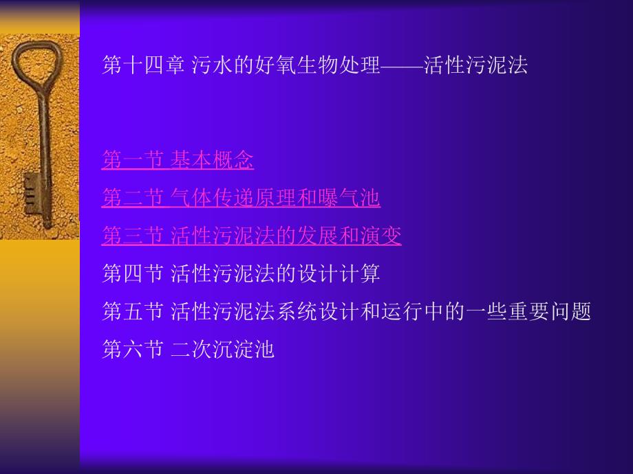 污水的好氧生物处理--活性污泥法_第1页