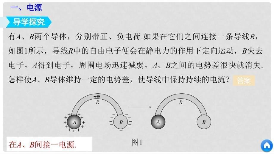 高中物理 第二章 恒定电流 1 电源和电流课件 新人教版选修31_第5页