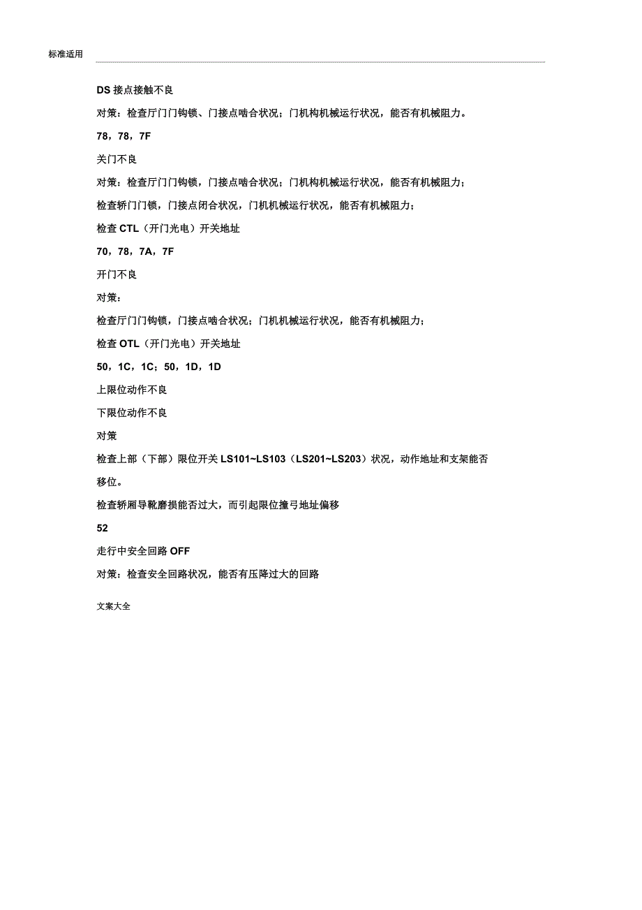 华升富士达电梯维修故障码.docx_第3页