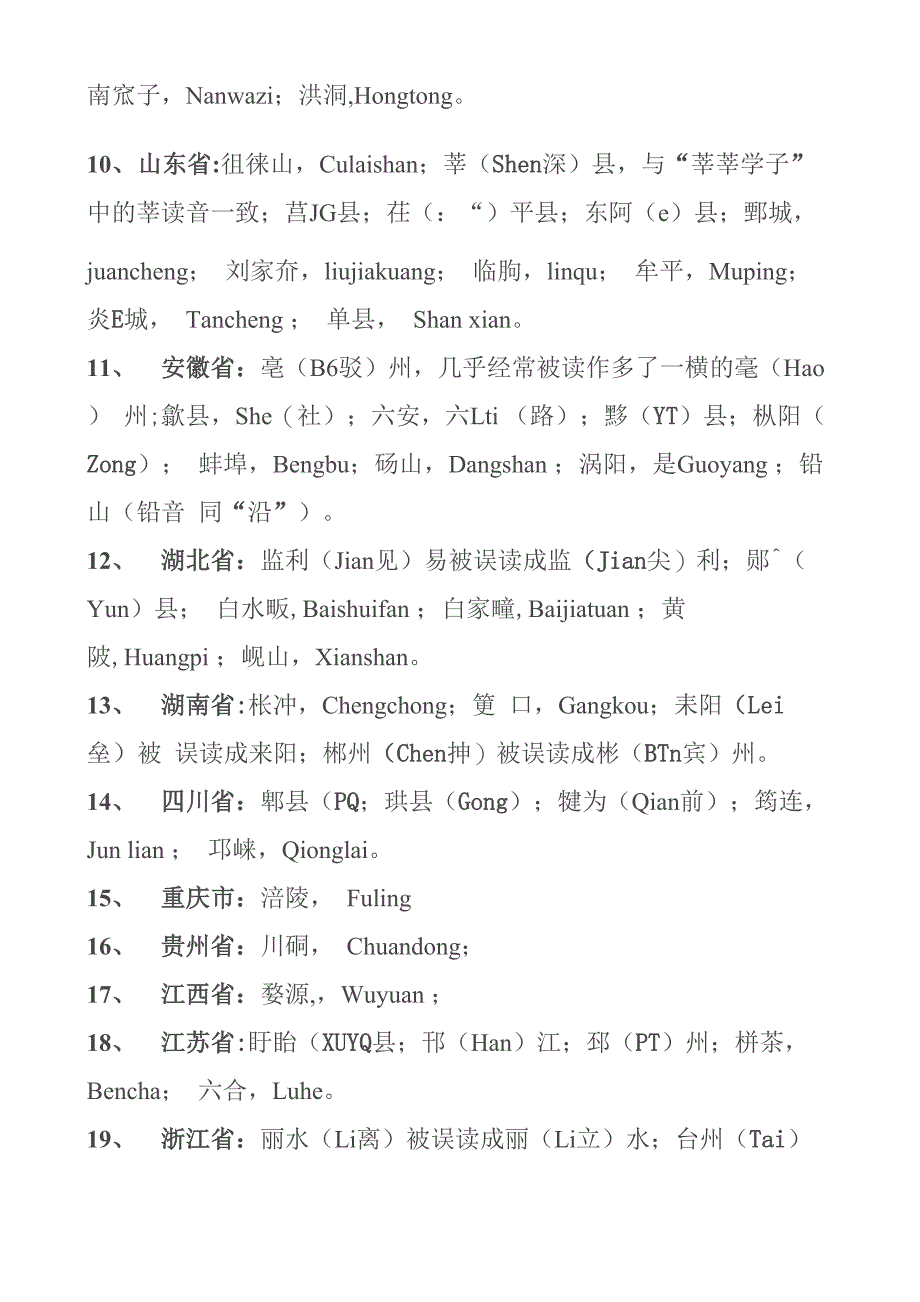 最容易读错的地名_第2页