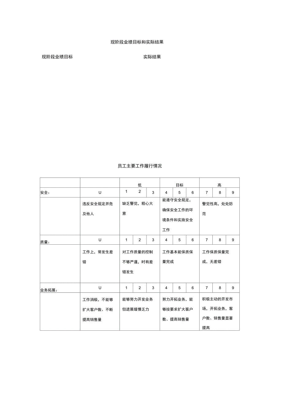 销售代表绩效评估表_第2页