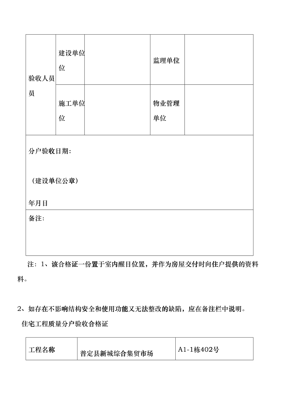 住宅工程质量分户验收合格证(DOC42页)hyqs_第4页