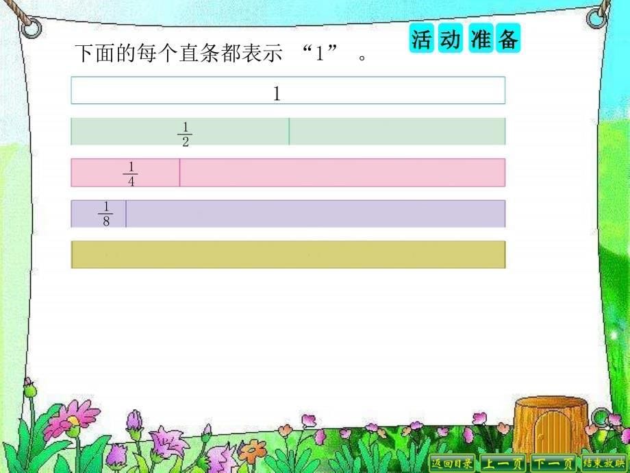 苏教版数学三年级上册综合实践《多彩的分数条》ppt课件1_第5页