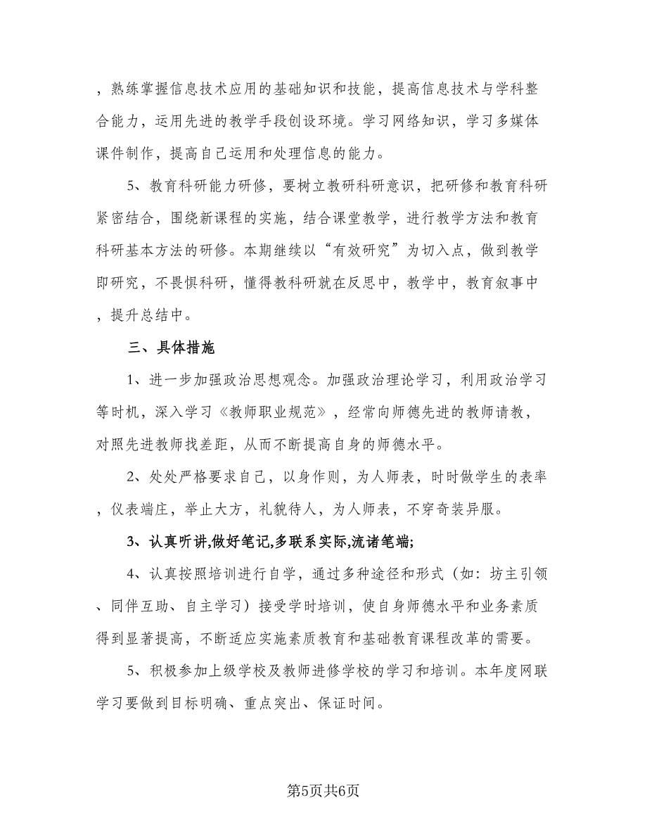 中小学教师信息技术研修计划范本（三篇）.doc_第5页