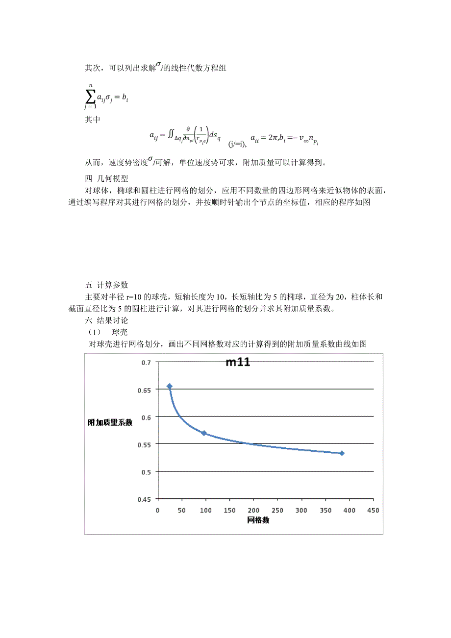 理想流体力学大作业HessSmith方法求附加质量_第3页