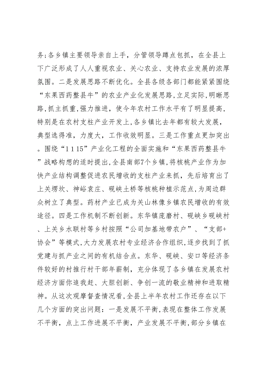 农村经济典型半年工作观摩督查总结会讲话_第4页