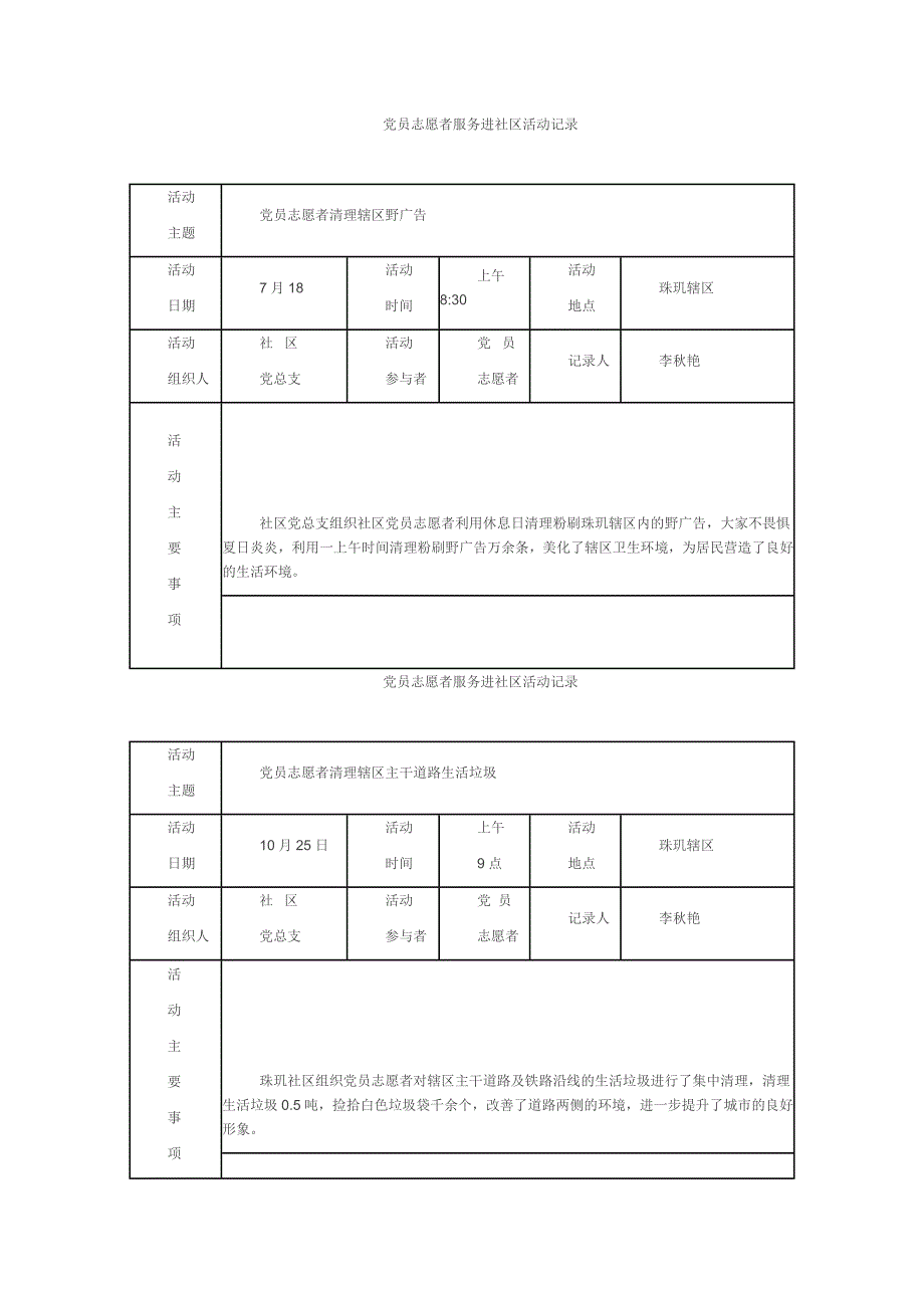 党员志愿者服务进社区活动.doc_第2页