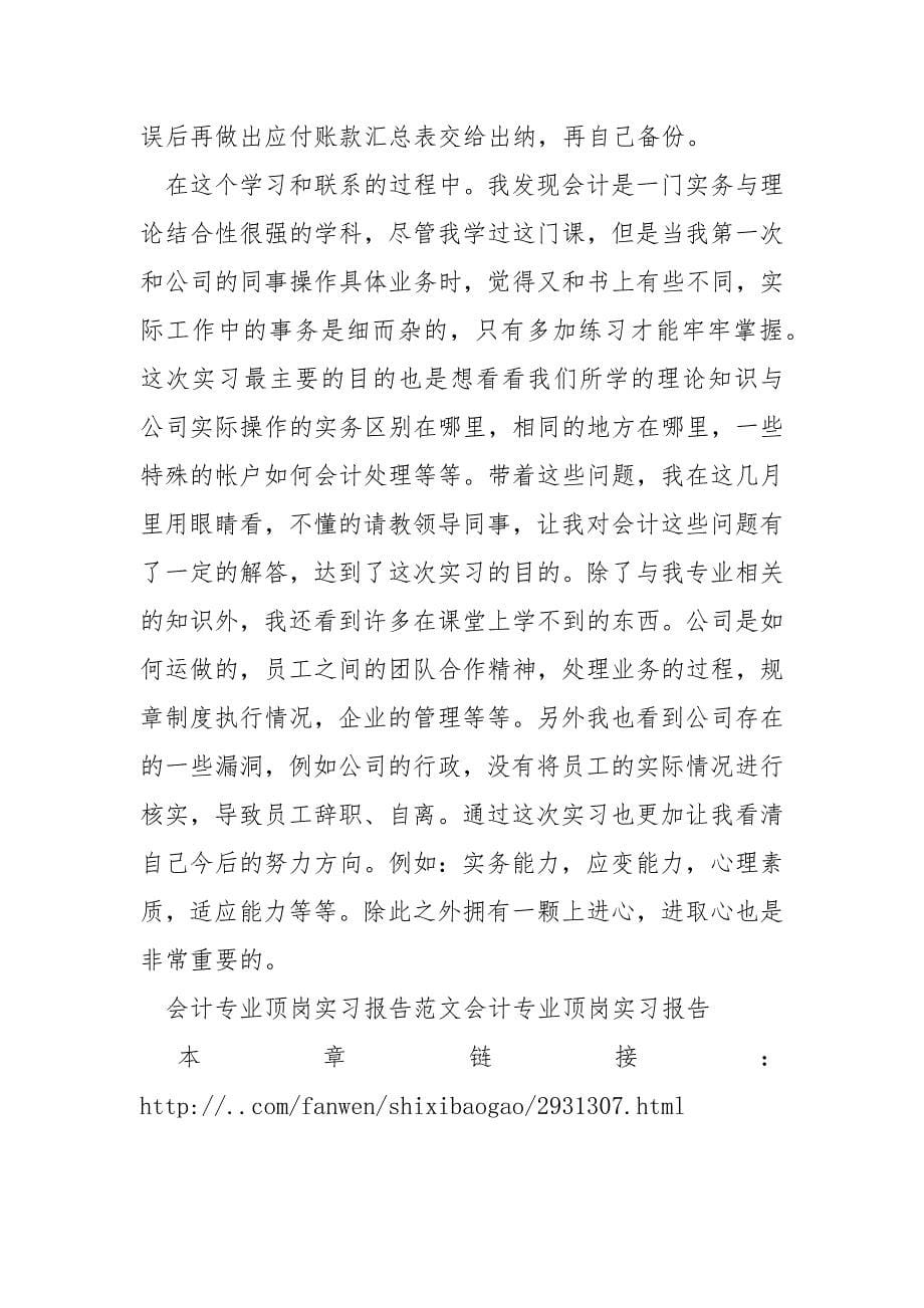 会计专业顶岗实习报告范文.docx_第5页