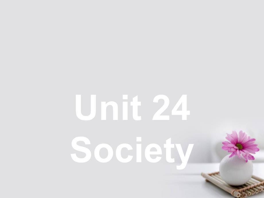 2017-2018学年高中英语 Unit 24 Society Section Ⅰ课件 北师大版选修8_第1页