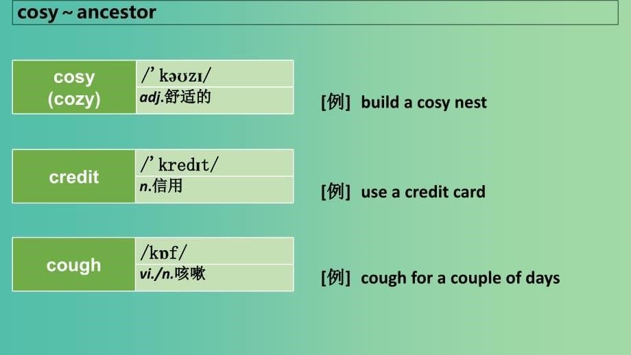 2019版高考英语大一轮复习 顺序法记词-4课件.ppt_第5页