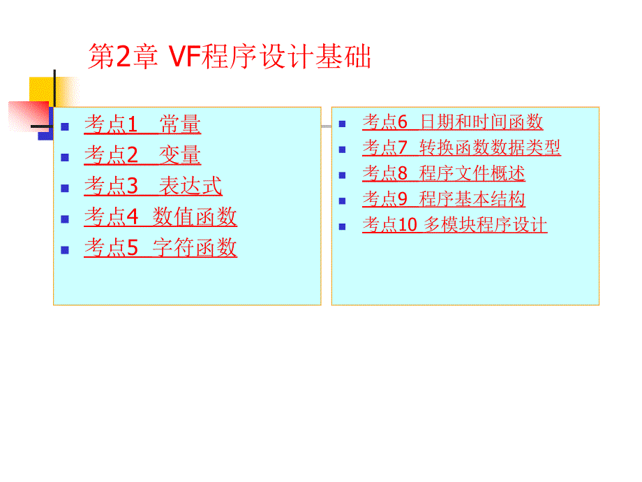 第02章VF程序设计基础_第1页