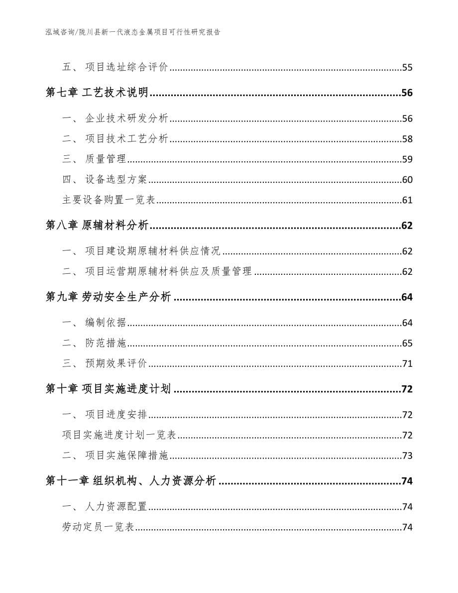 陇川县新一代液态金属项目可行性研究报告_第5页