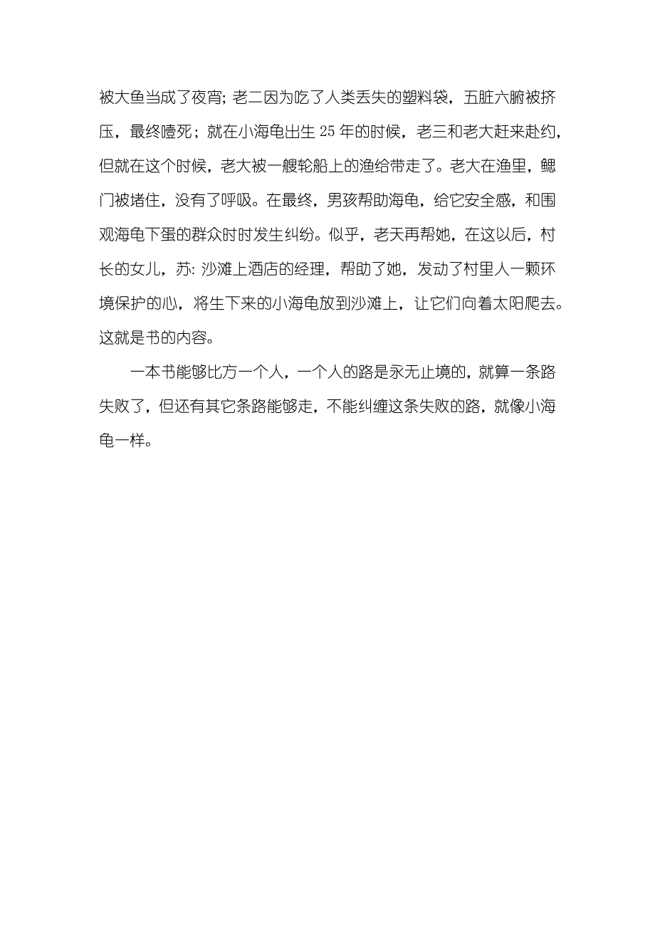 《男孩和海龟》读后感_第4页