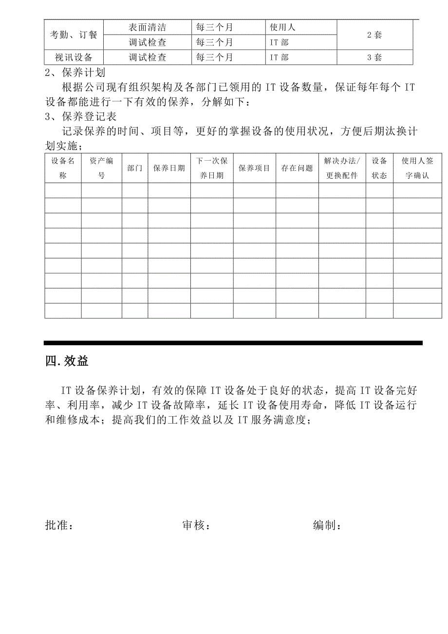 IT设备保养计划_第5页