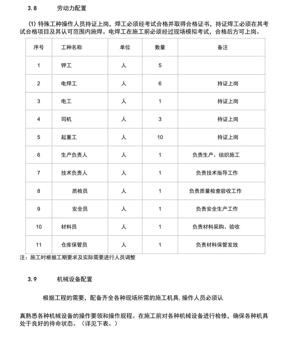 栈桥管式桁架制作施工方案要点_第5页