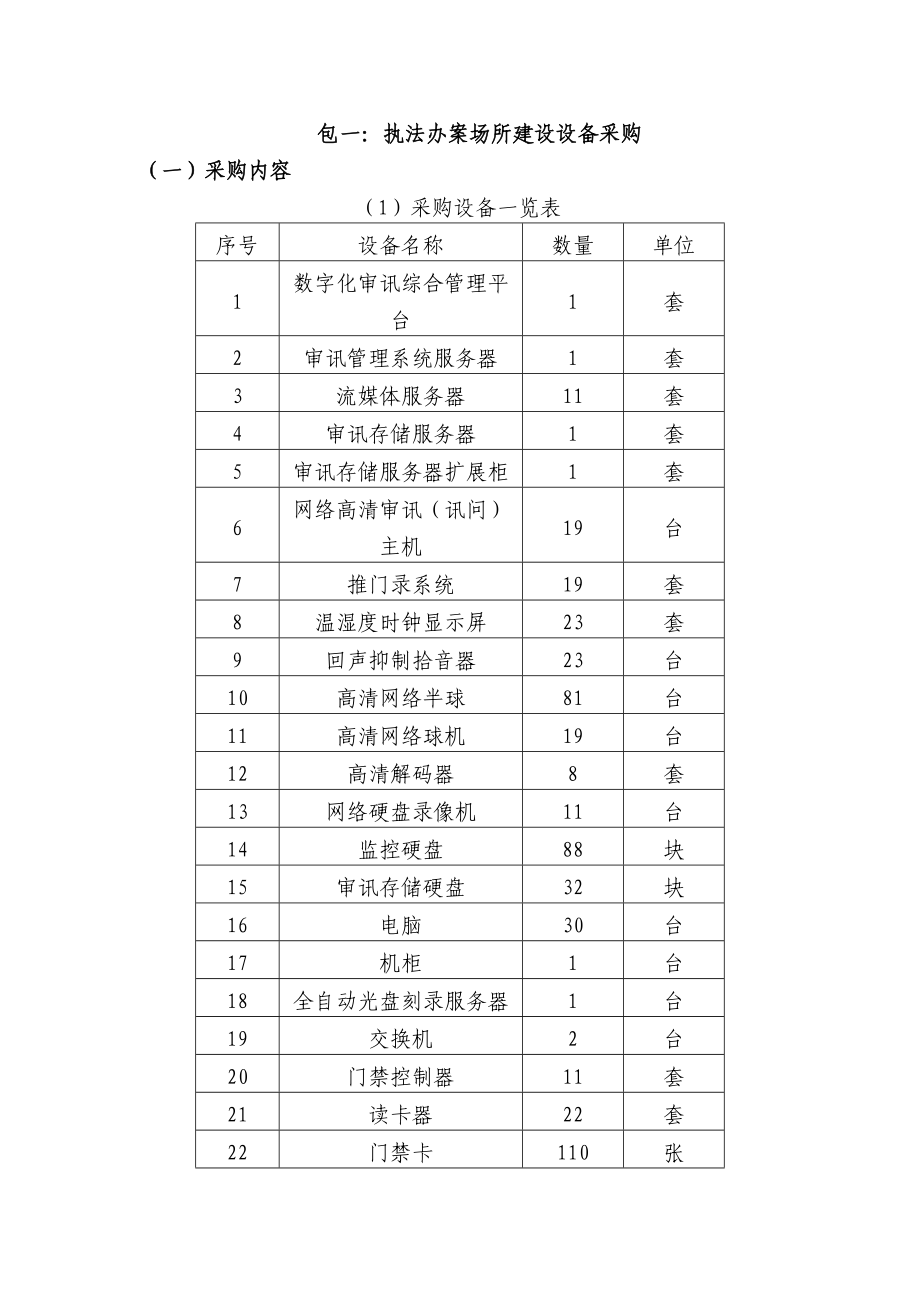 包一执法办案场所建设设备采购_第1页