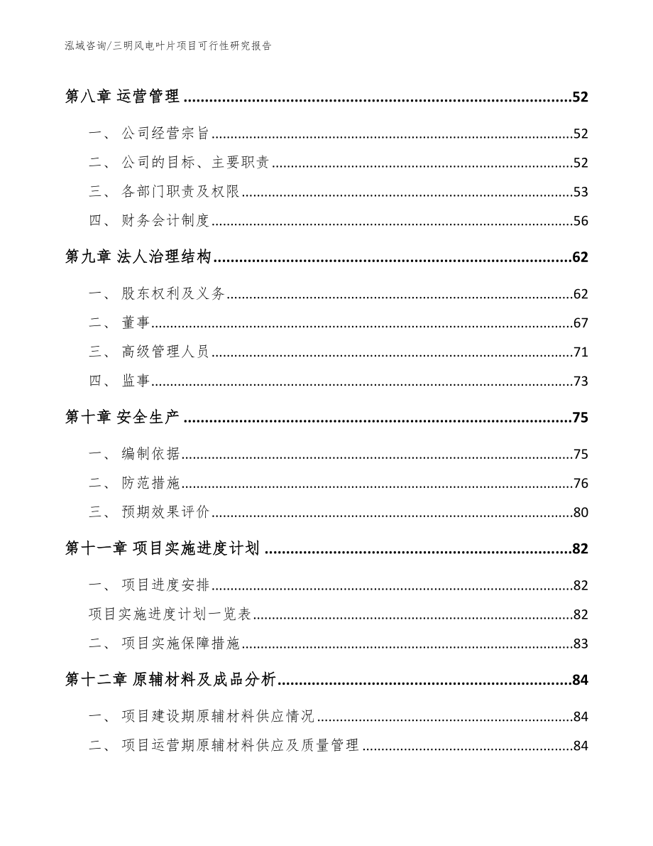 三明风电叶片项目可行性研究报告参考模板_第3页