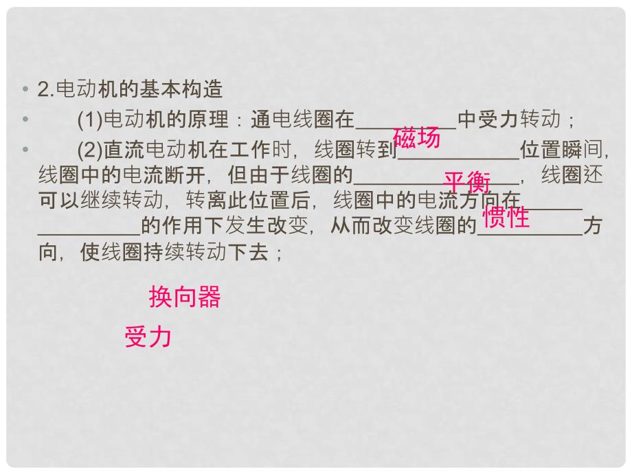 九年级物理全册 20.4 电动机课件 （新版）新人教版_第3页