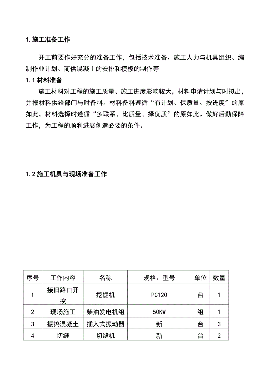 路面混凝土的施工施工方案设计_第4页