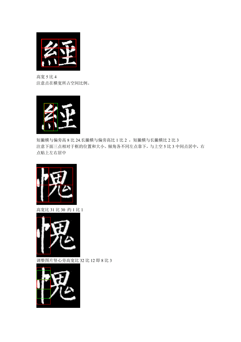 玄秘塔字体结构美学分析 院 经 愧 者 成 情_第2页