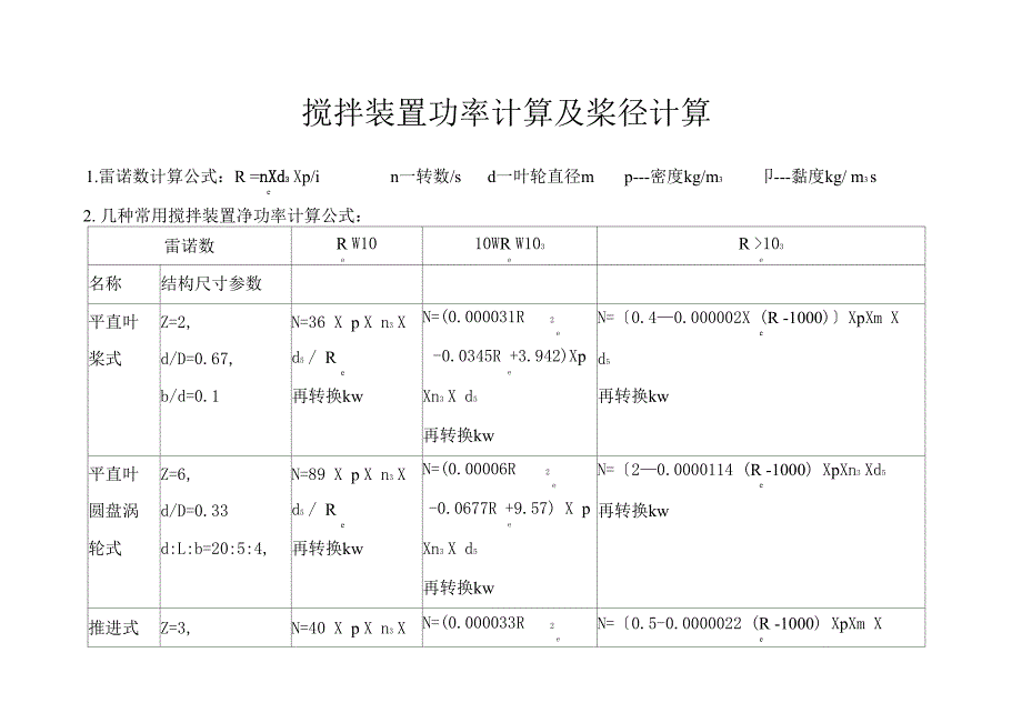 搅拌装置功率计算_第1页