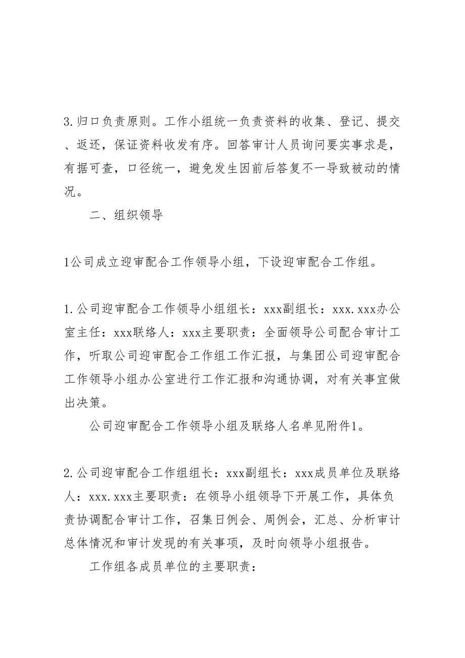 公司审计实施方案_第2页