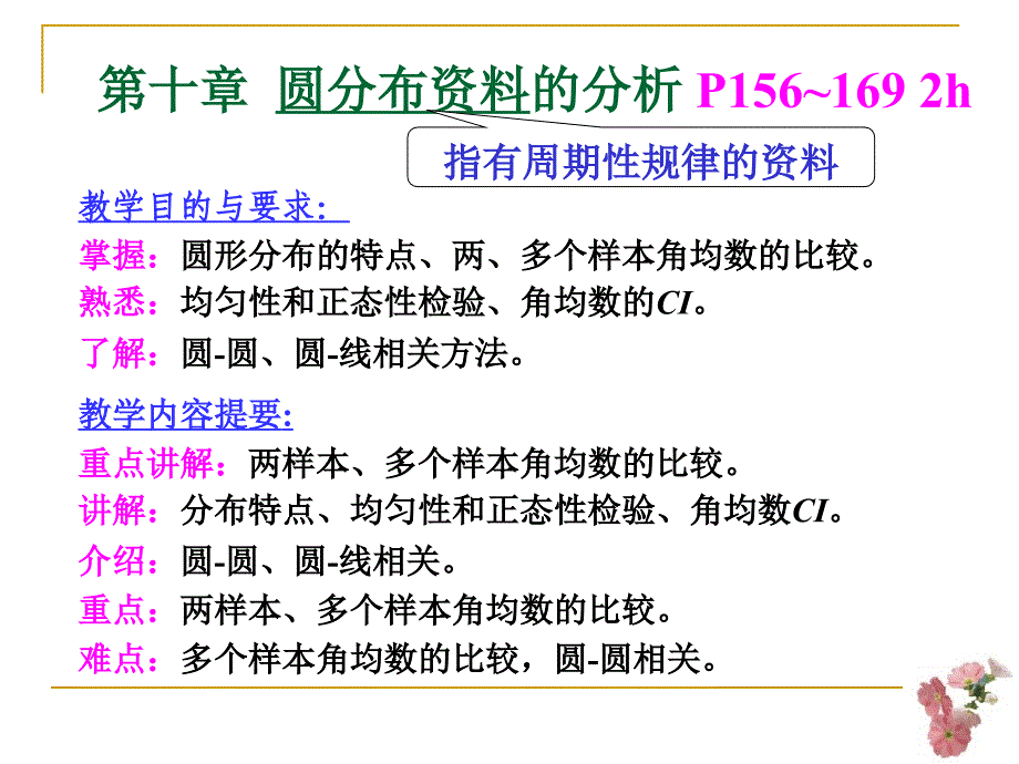 11第10章-圆分布资料的分析讲解课件_第2页