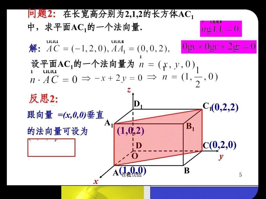 特殊平面法向量的求法基础资料_第5页