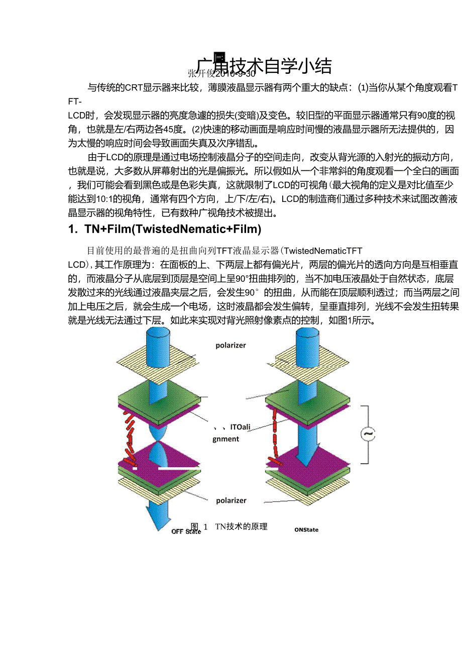 LCD广视角技术小结_第1页