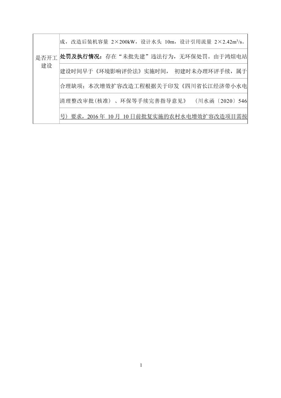 三台县鸿煊水力发电站绵阳市三台县鸿煊电站增效扩容改造工程环评报告.docx_第4页