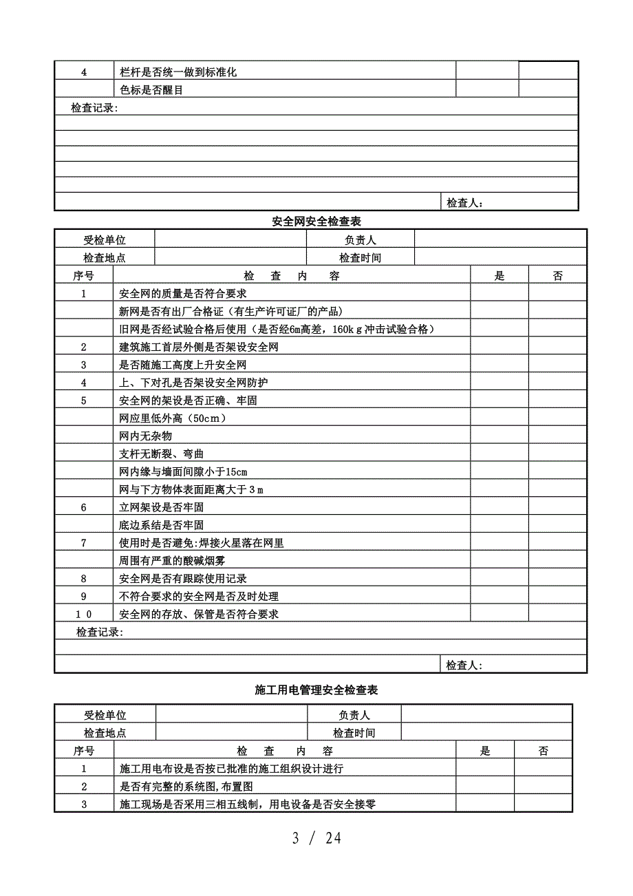 个人防护用品安全检查表_第3页