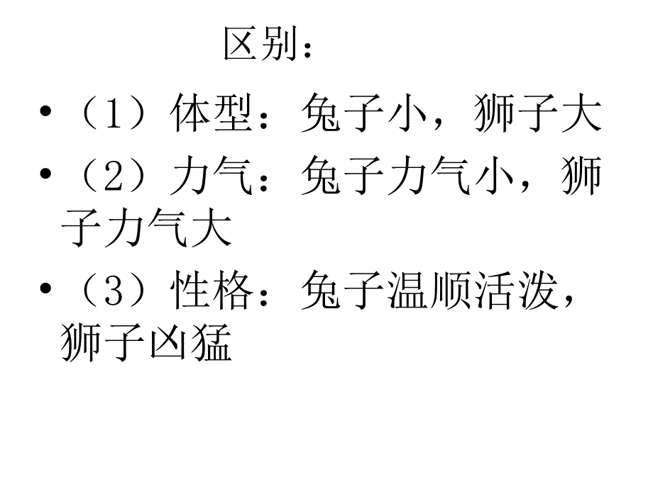 北师版语文第四册狮子和兔子ppt课件_第3页