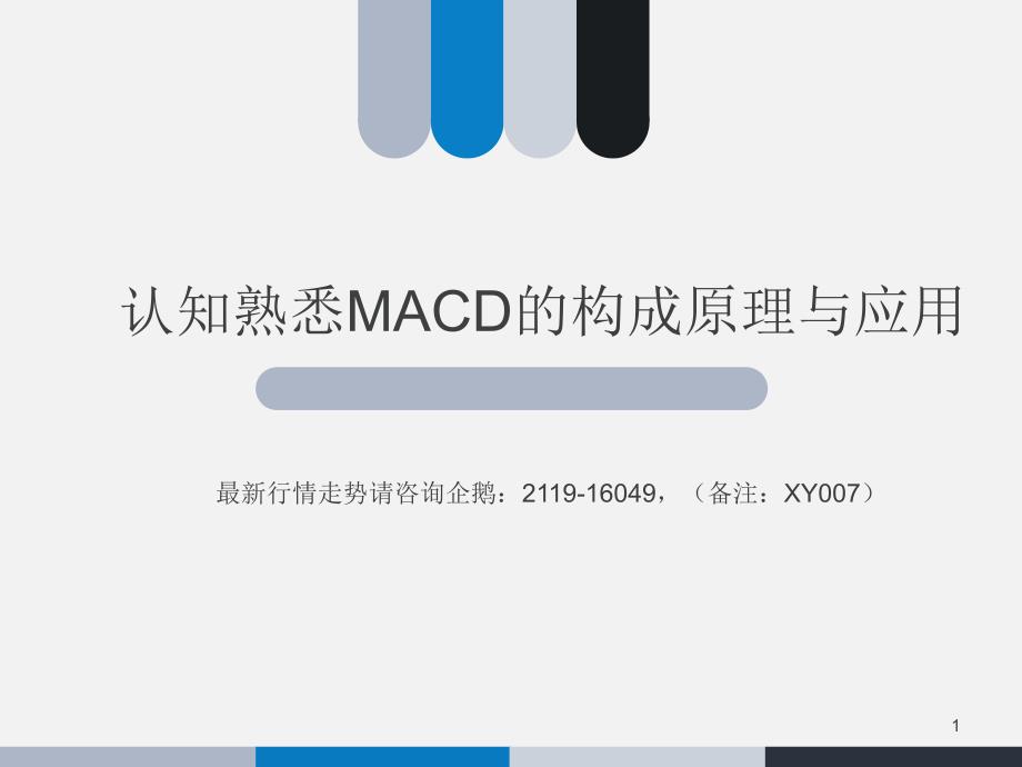 认知熟悉MACD的构成原理与应用_第1页