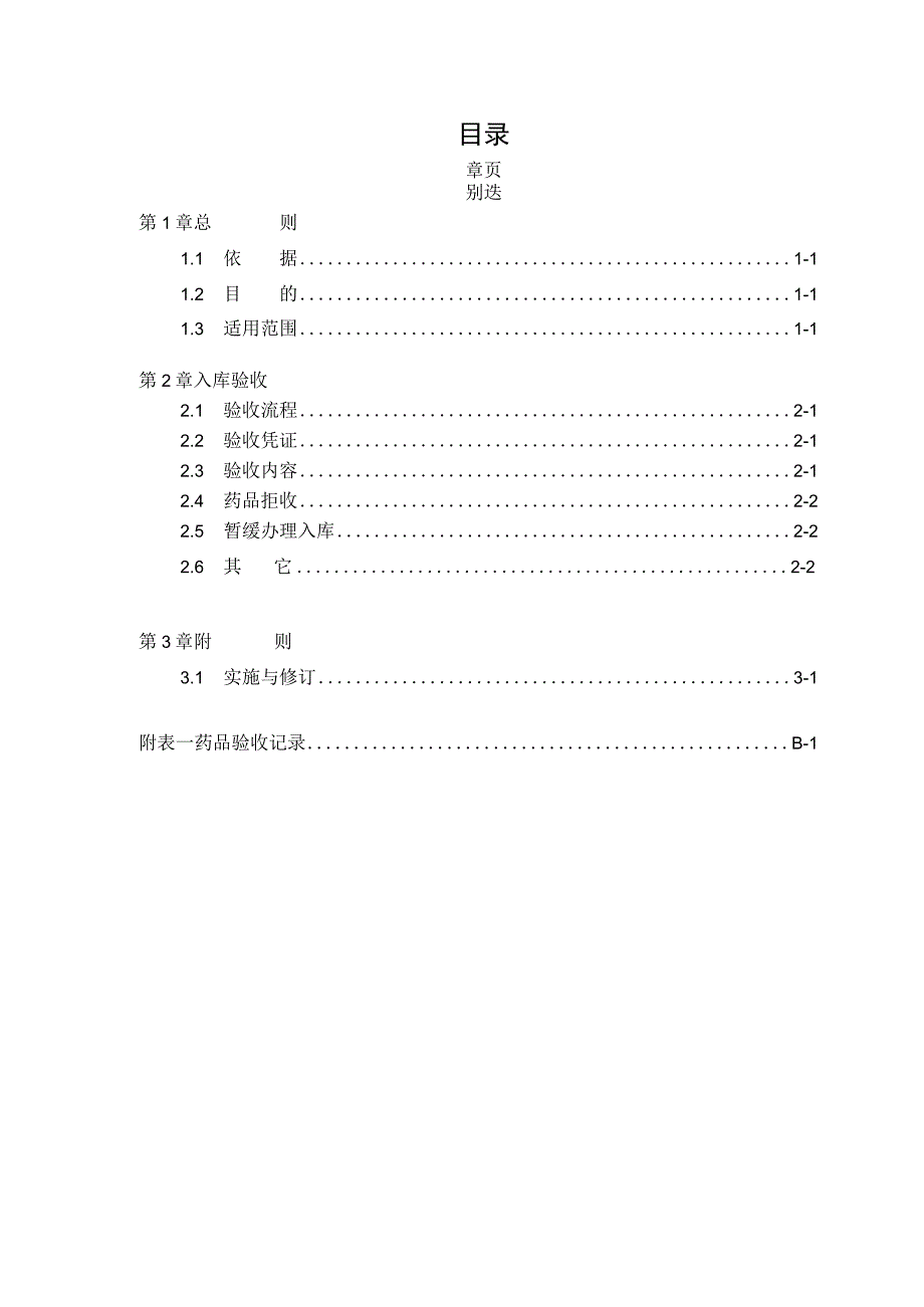 医院药品入库验收检查作业准则_第1页