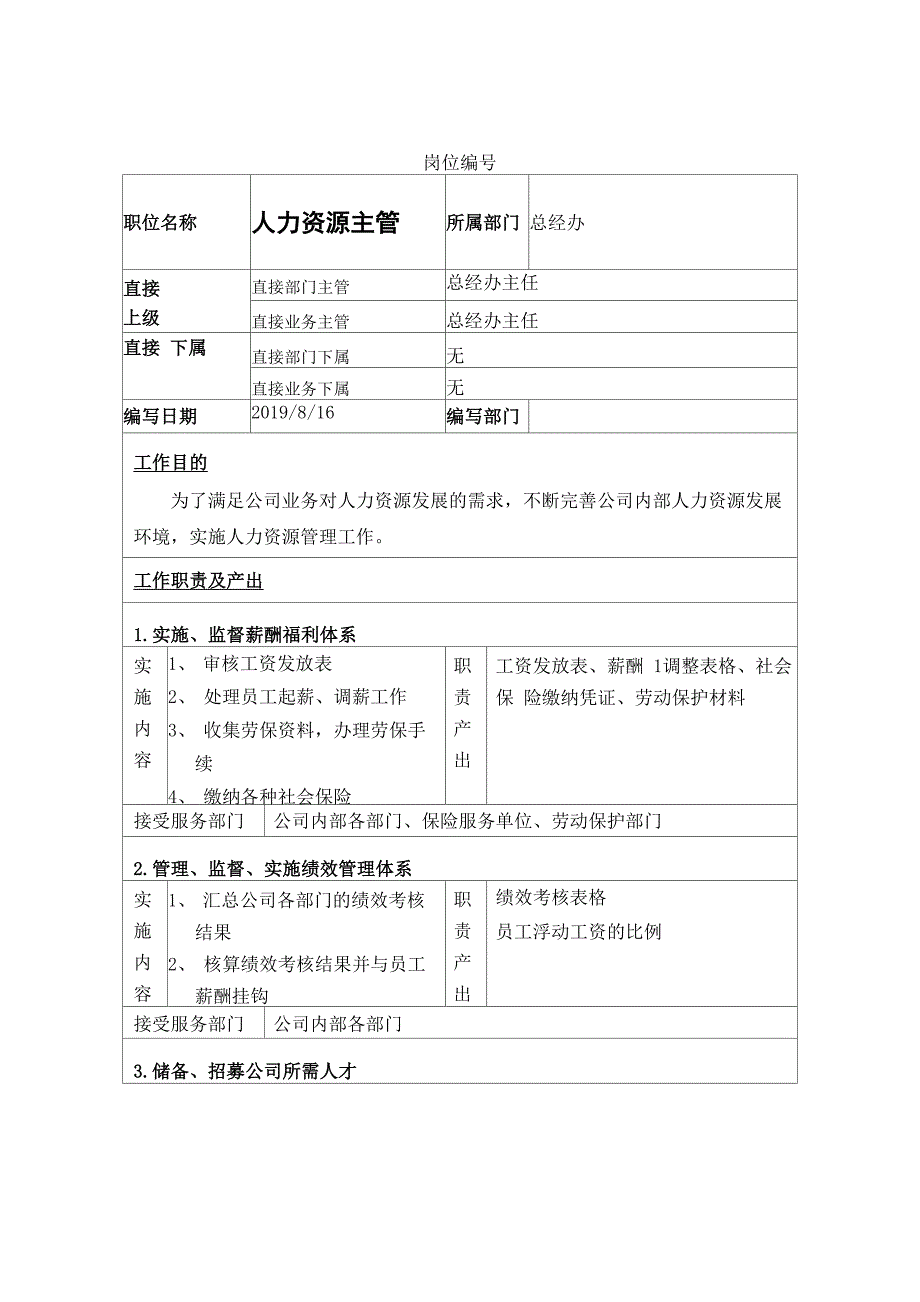 天城置业-职位说明书-样例23页_第2页