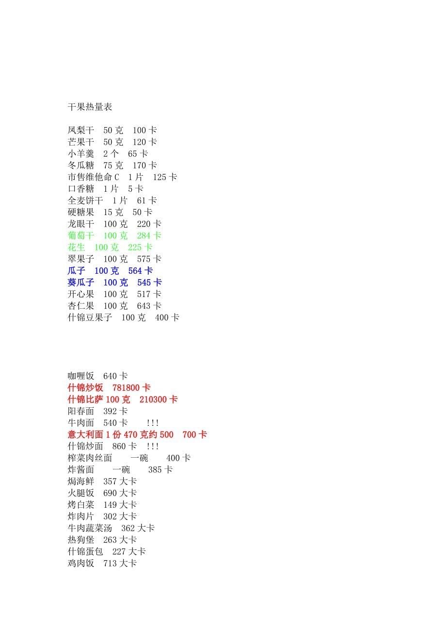 各种零食的热量.doc_第5页