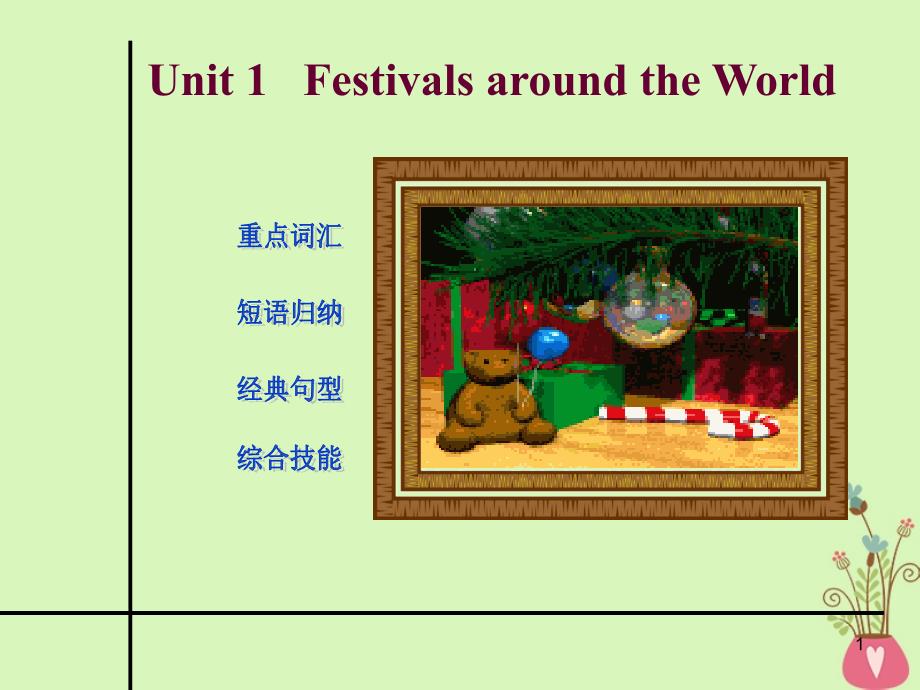 广东省中山市高中英语Unit1FestivalsaroundtheworldPeriodLanguagePoints课件新人教版必修3_第1页