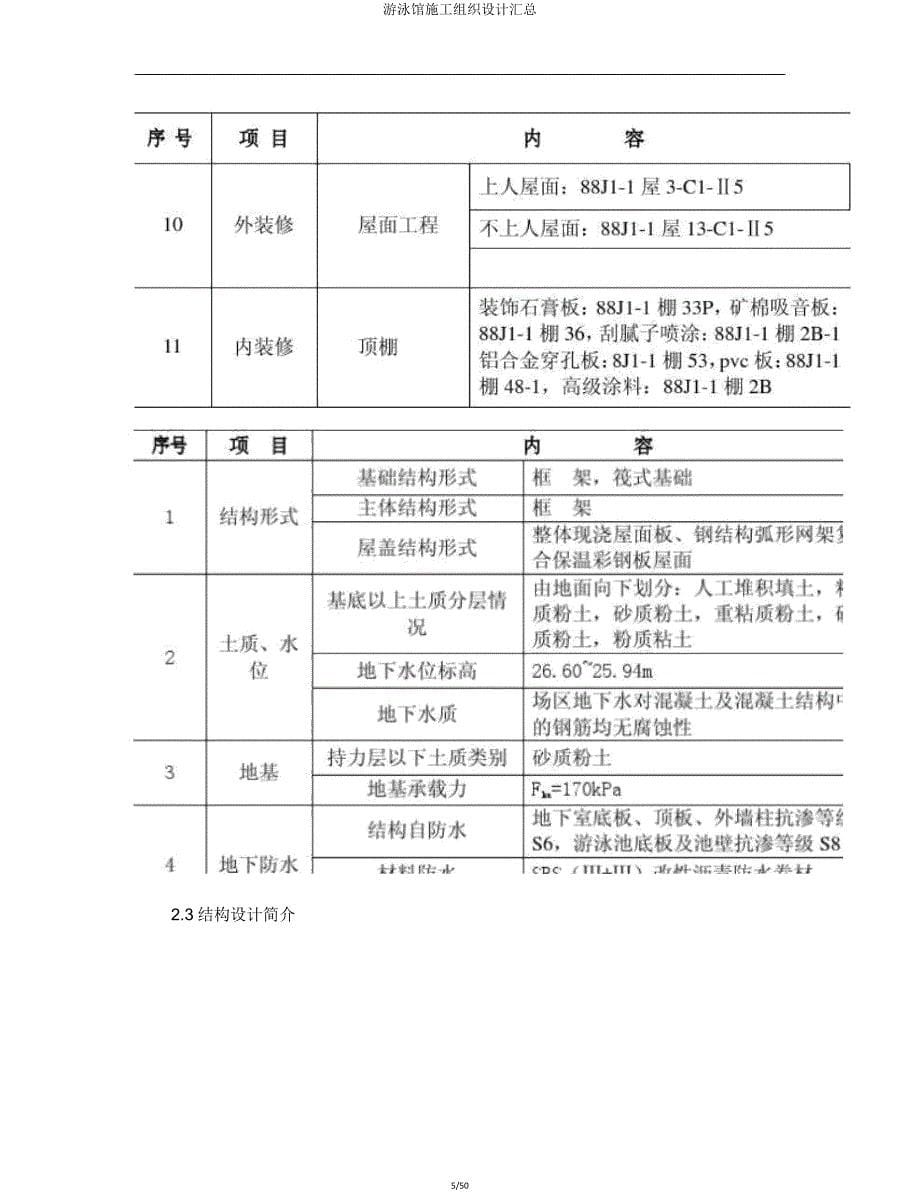 游泳馆施工组织设计汇总.doc_第5页