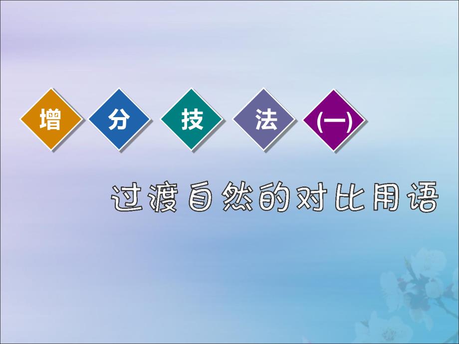 2020高考英语新创新一轮复习 写作 第四编 妙连篇&amp;mdash;一盘夺目珍珠 尚需一线贯穿课件 北师大版_第3页