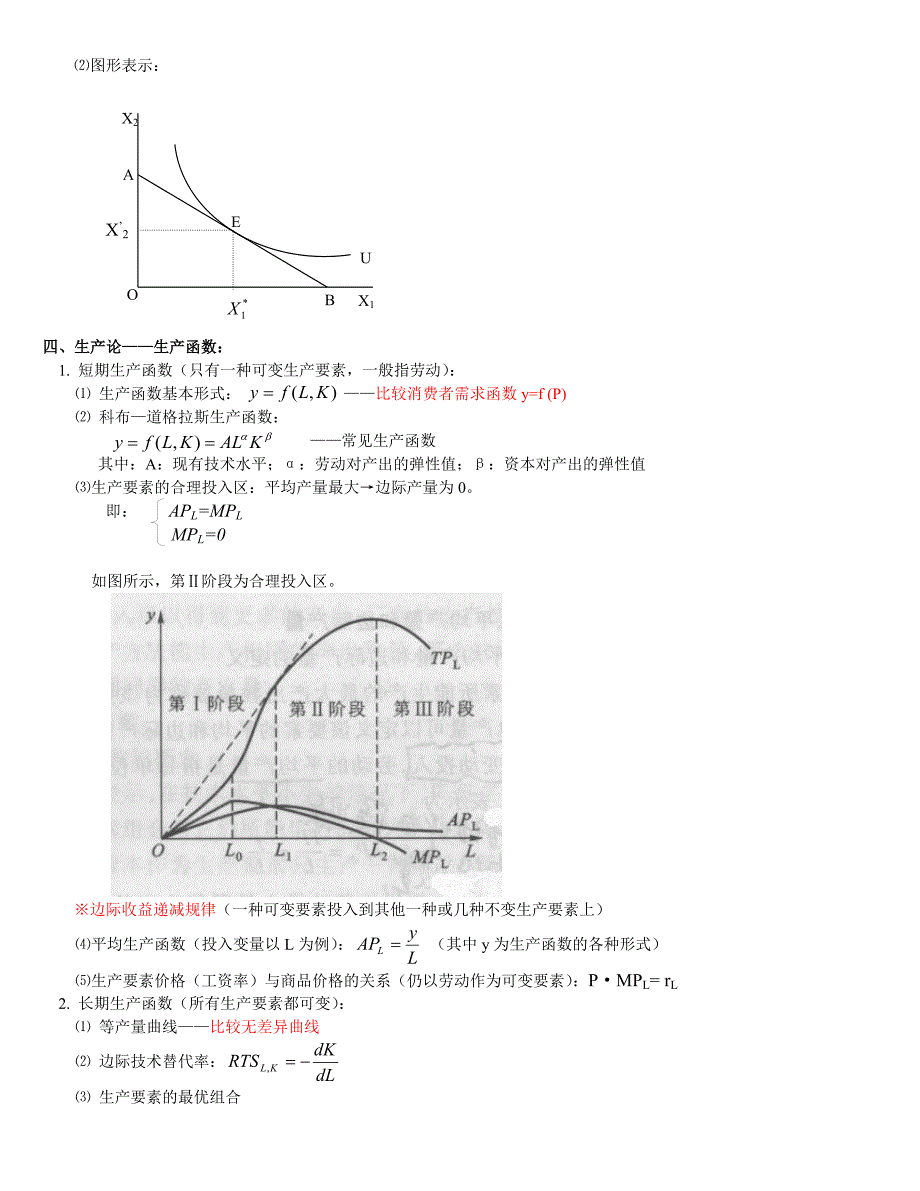 微观经济学公式汇总;_第2页