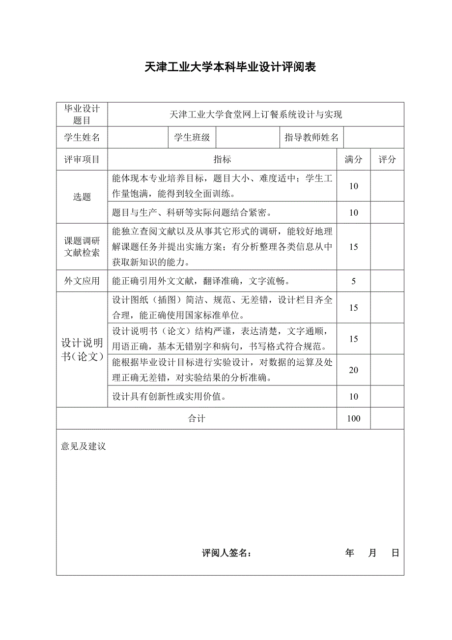 天津工业大学食堂网上订餐系统设计与实现——毕业论文_第4页