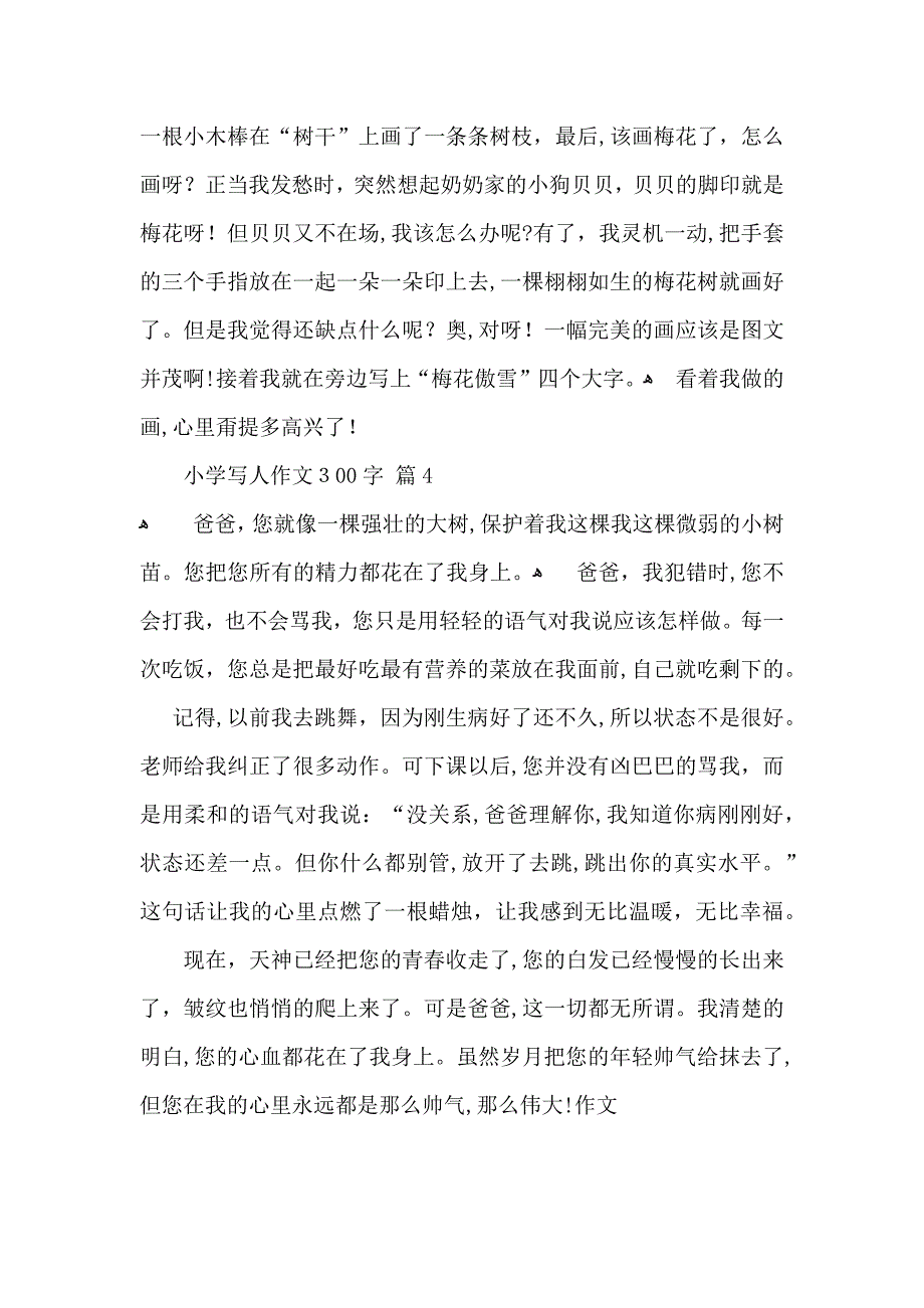 小学写人作文300字四篇_第3页