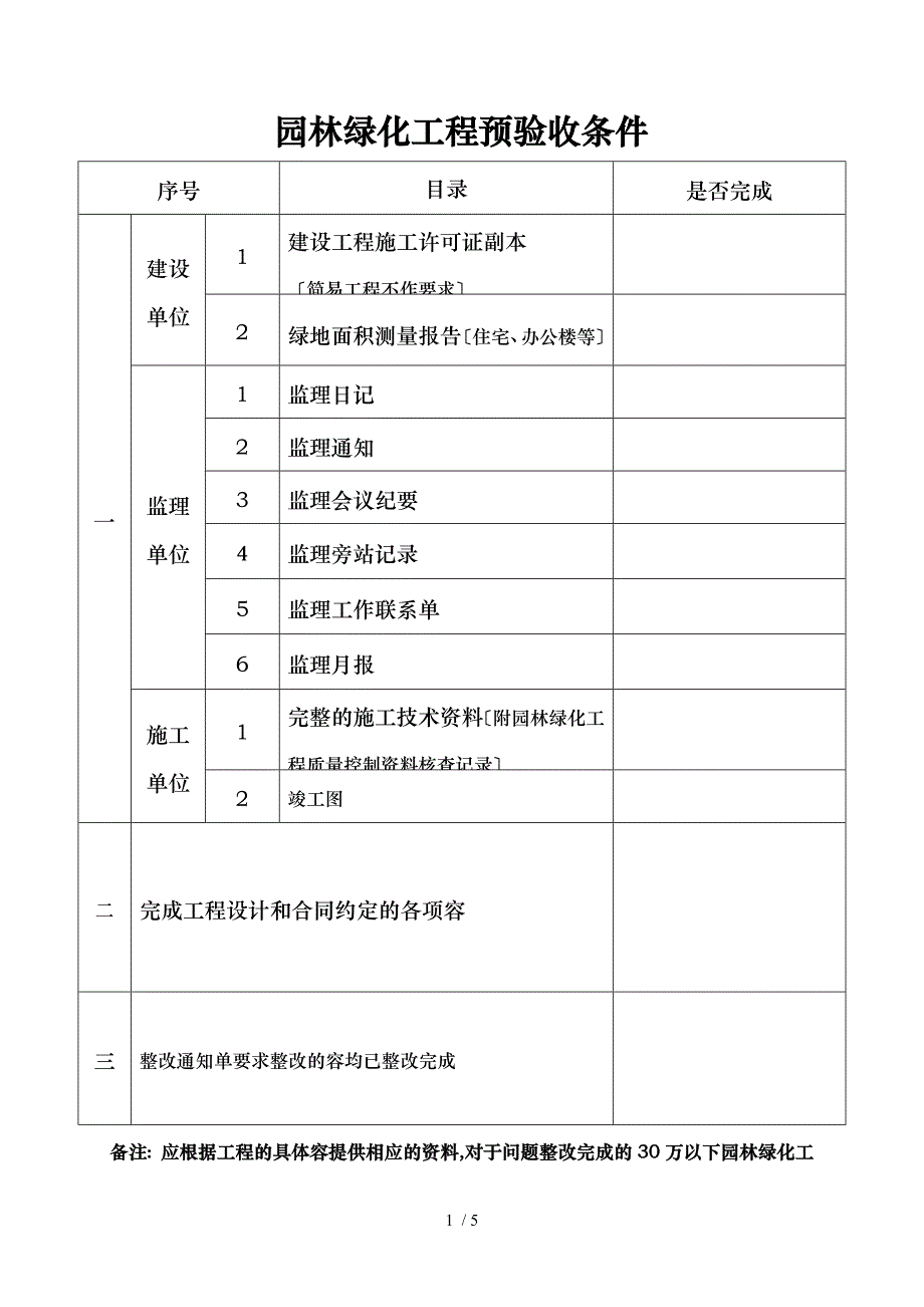 园林绿化工程预验收条件_第1页