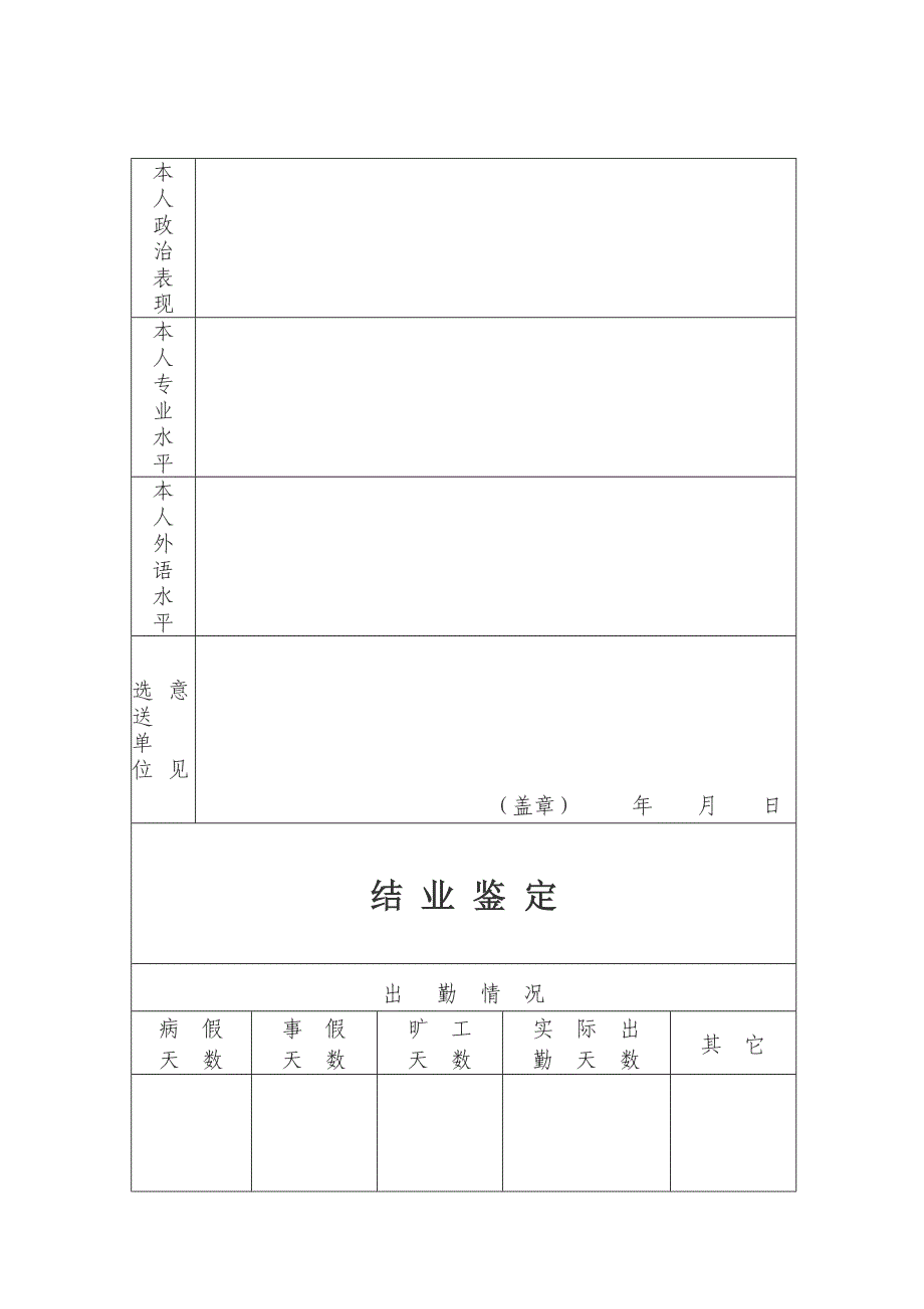 河南省人民医院进修申请表.doc_第3页