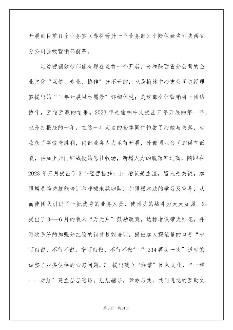 2023营销年终总结范文.docx_第5页