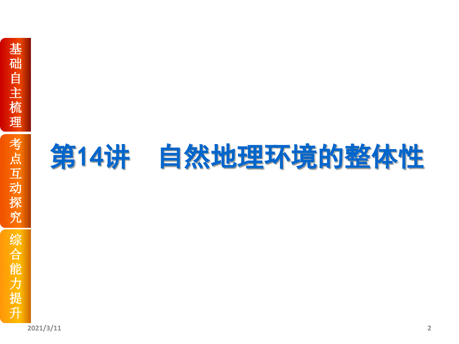 高三地理一轮复习课件第6章自然地理环境的整体性与差异性_第2页